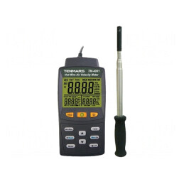 Termoanemometru LCD cu Iluminare 0-25m/s -20-50°C 20-80%RH