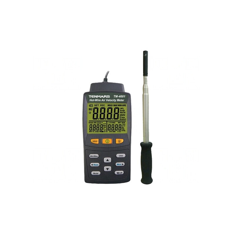 Termoanemometru LCD cu Iluminare 0-25m/s -20-50°C 20-80%RH | Electronic-mag.ro | Componente Electronice
