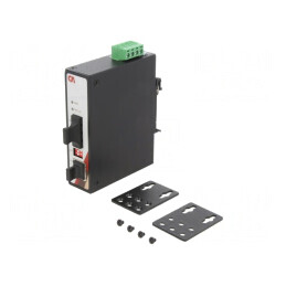 Media Convertor GIGA Ethernet Fibră Optică Monomod 12-48VDC | Electronic-mag.ro | Componente Electronice