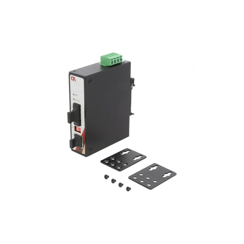 Media Convertor GIGA Ethernet Fibră Optică Monomod 12-48VDC | Electronic-mag.ro | Componente Electronice