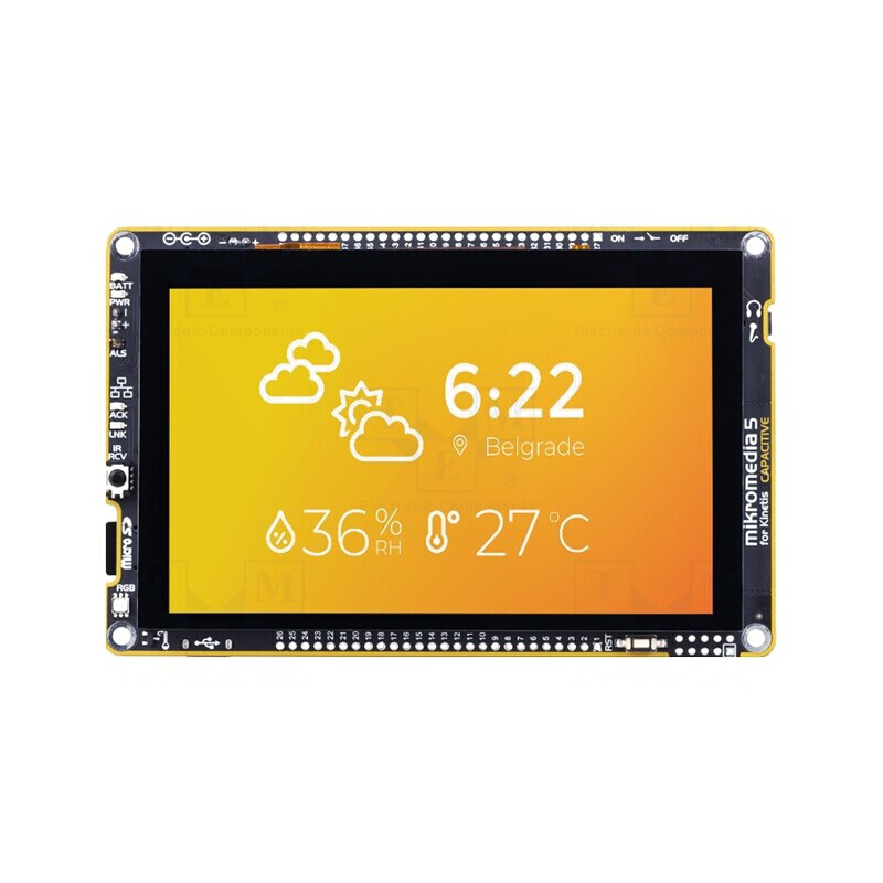 Ecran TFT 5" 800x480 LED cu Ethernet, I2C, WiFi, Capacitiv pentru Kinetis | Electronic-mag.ro | Componente Electronice Ecran TFT 5" 800x480 LED cu Ethernet, I2C, WiFi, Capacitiv pentru Kinetis | Electronic-mag.ro | Componente Electronice