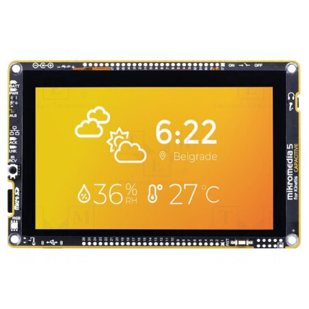 Ecran TFT 5" 800x480 LED cu Ethernet, I2C, WiFi, Capacitiv pentru Kinetis | Electronic-mag.ro | Componente Electronice