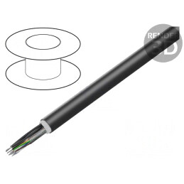 Cablu Ethernet Industrial Negru 150VAC 09456000332 | Electronic-mag.ro | Componente Electronice