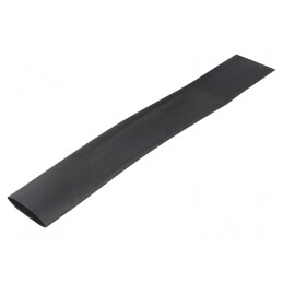 Manşon termocontractabil 25,4mm 50m negru | Electronic-mag.ro | Componente Electronice