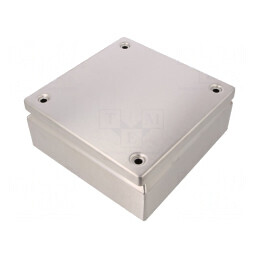 Carcasă universală oțel inoxidabil 200x200x80 mm | Electronic-mag.ro | Componente Electronice