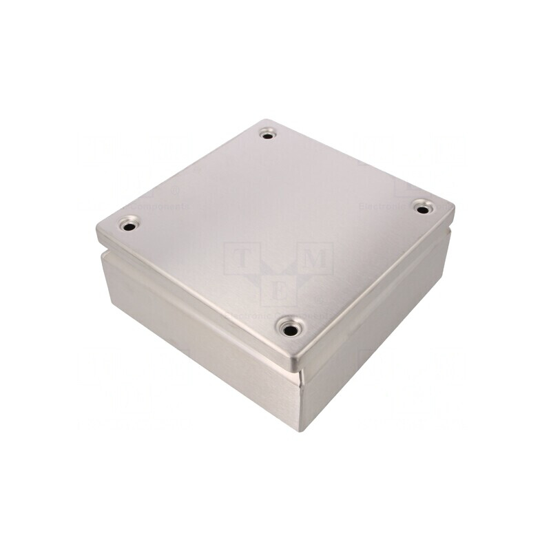 Carcasă universală oțel inoxidabil 200x200x80 mm | Electronic-mag.ro | Componente Electronice