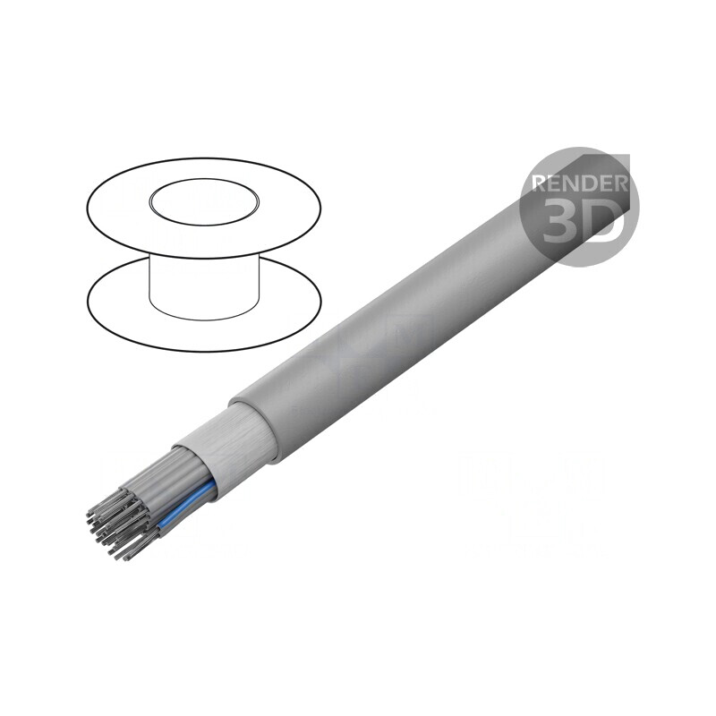 Cablu Bandă Rotund 1,27mm Cu 26x28AWG PVC Gri | Electronic-mag.ro | Componente Electronice Cablu Bandă Rotund 1,27mm Cu 26x28AWG PVC Gri | Electronic-mag.ro | Componente Electronice