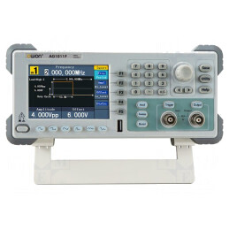 Generator: de funcţii, arbitrar | 10MHz | LCD 4,3" | 480x320 | Ch: 1 | AG1011F