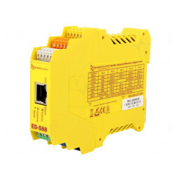 Poartă Ethernet 1 Port 5-30VDC pentru Șină DIN IP20 | Electronic-mag.ro | Componente Electronice