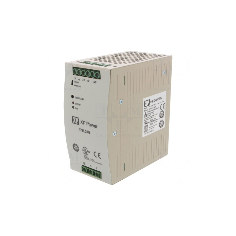 Alimentator Pulsatoriu Șină DIN 240W 12V 16A | Electronic-mag.ro | Componente Electronice