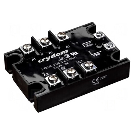 Releu Semiconductor 50A 3-fazat 48-530VAC | Electronic-mag.ro | Componente Electronice