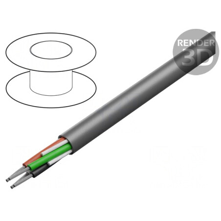Cablu EcoFlex® 4x24AWG neecranat 600V 30.5m | Electronic-mag.ro | Componente Electronice