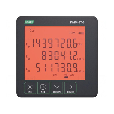 Aparat de Măsurat Parametri Rețea 3-Fazat cu Panou LCD | Electronic-mag.ro | Componente Electronice