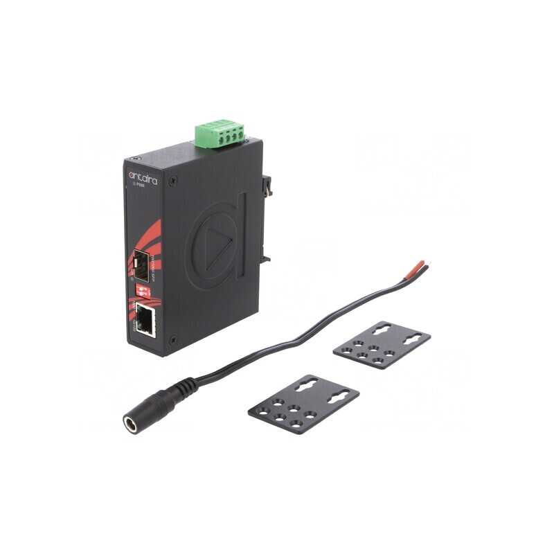 Media Convertor Gigabit Ethernet/Fibră Optică SFP 12-48VDC | Electronic-mag.ro | Componente Electronice