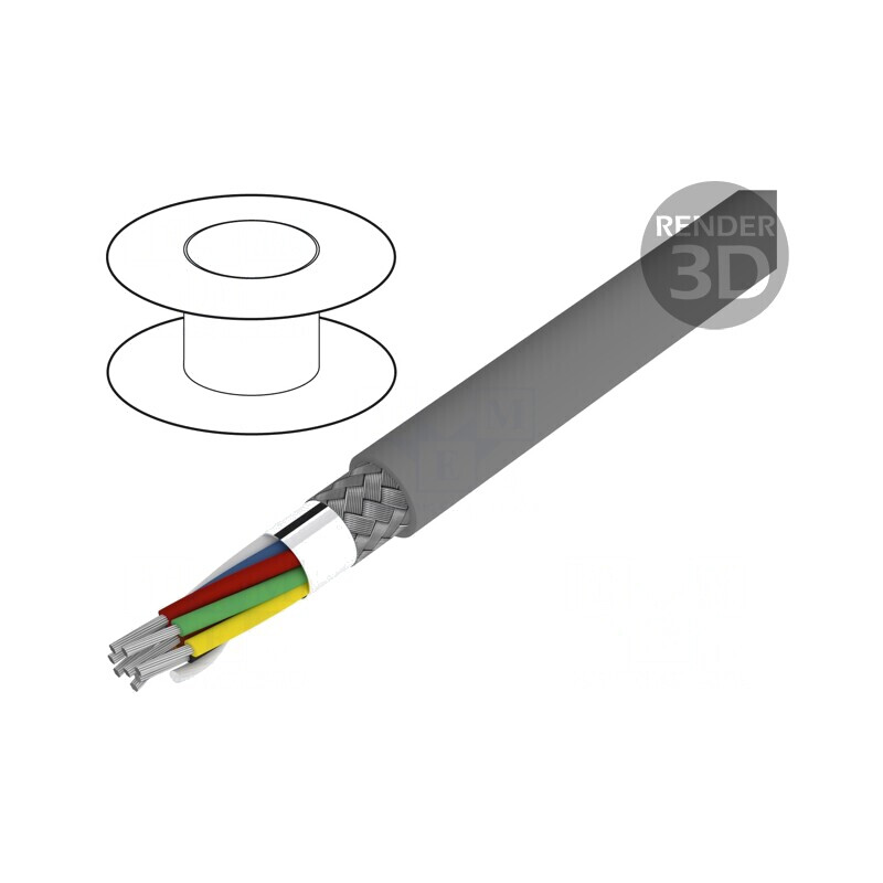Cablu Alpha Essential 15x24AWG PVC Gri 30,5m | Electronic-mag.ro | Componente Electronice
