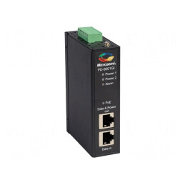 Modul de Alimentare PoE 1 1Gbps 20-60VDC 30W IP30 | Electronic-mag.ro | Componente Electronice