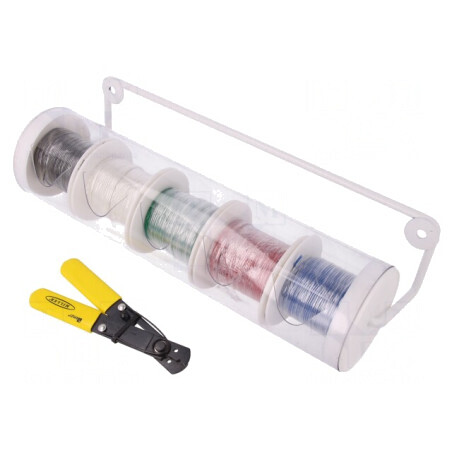 Cablu HookUp Wire litat Cu 24AWG PVC 1kV 30,5m 5 role | Electronic-mag.ro | Componente Electronice