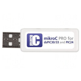 Compilator | C | Dongle License | dsPIC30F,dsPIC33F,PIC24F,PIC24H | MIKROC PRO FOR DSPIC30/33 (USB DONGLE LI