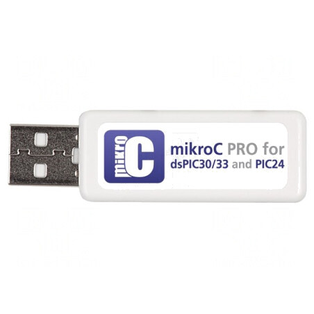 Compilator C USB Dongle License pentru dsPIC30/33, PIC24, mikroC PRO | Electronic-mag.ro | Componente Electronice
