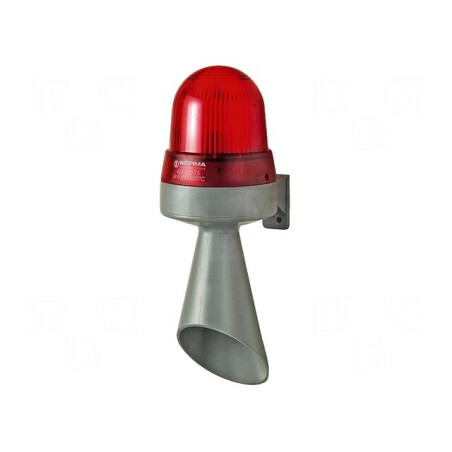 Semnalizator Luminos și Acustic 24VDC Sirenă și Lumină Flash | Electronic-mag.ro | Componente Electronice