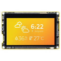 Mikromedia 4 TFT Display 4.3" LED Ethernet I2C Capacitive | Electronic-mag.ro | Componente Electronice