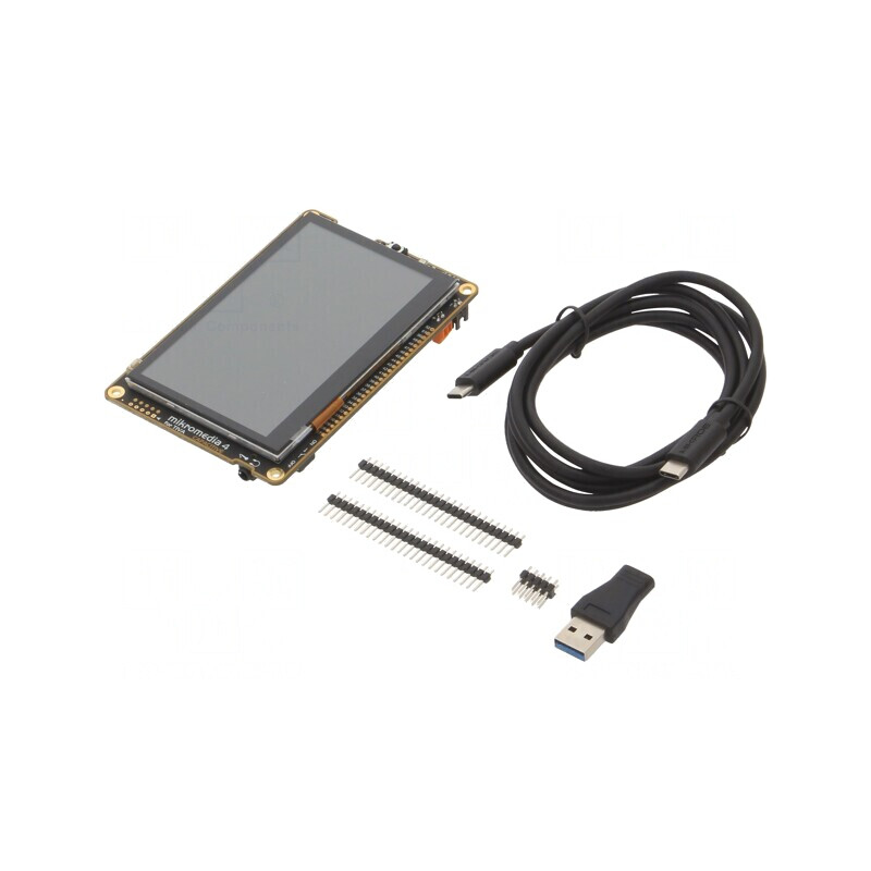 Afișaj TFT 4,3" 480x272 cu Controler în MCU MIKROMEDIA 4 pentru TIVA Capacitiv | Electronic-mag.ro | Componente Electronice