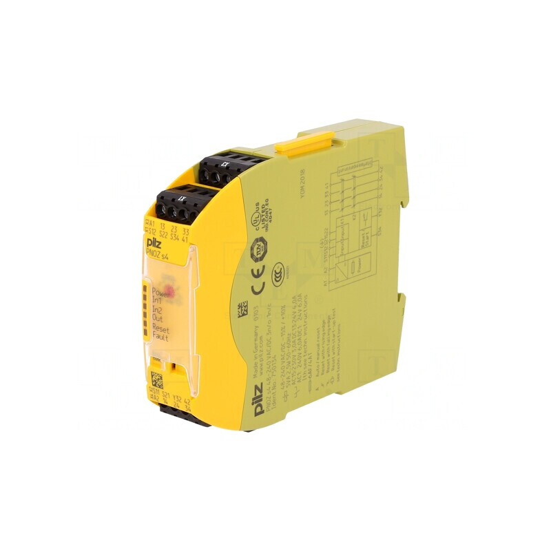 Releu de Siguranță PNOZ s4 48-240VAC 3 Intrări 5 Ieșiri | Electronic-mag.ro | Componente Electronice Releu de Siguranță PNOZ s4 48-240VAC 3 Intrări 5 Ieșiri | Electronic-mag.ro | Componente Electronice
