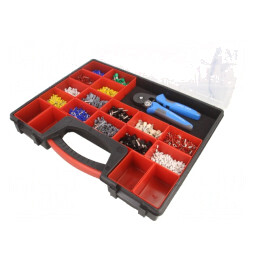 Kit Sertizare Terminații 0.75-16mm2 Cu Cutie | Electronic-mag.ro | Componente Electronice