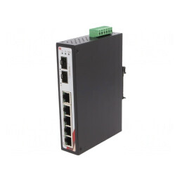 Switch Ethernet 7 Porturi neadministrabil 12-48VDC