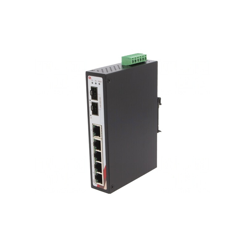 Switch Ethernet 7 Porturi neadministrabil 12-48VDC | Electronic-mag.ro | Componente Electronice