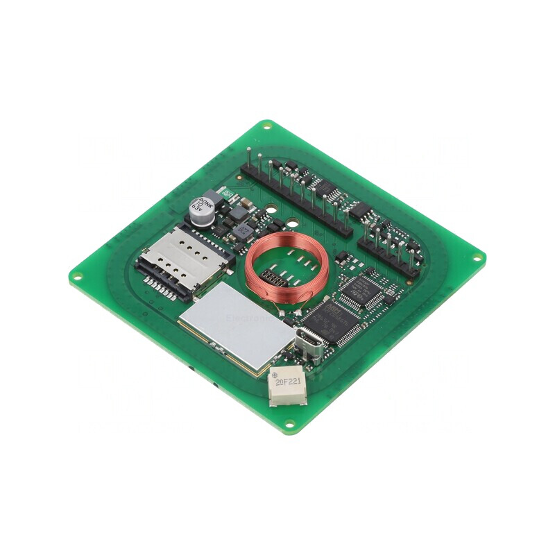Cititor RFID 9-30V cu Antenă 100mm și Conectivitate Multipla | Electronic-mag.ro | Componente Electronice