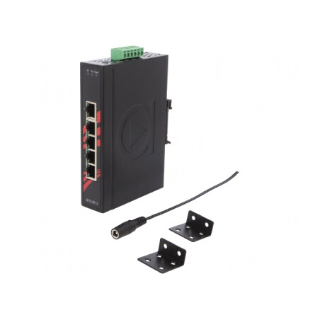 Switch Ethernet 5 Porturi Neadministrabil 12-48VDC | Electronic-mag.ro | Componente Electronice