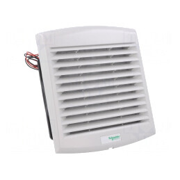 Ventilator: DC | axial | 24VDC | 85m3/h | 49dBA | cu bilă | IP54 | RAL 7035 | NSYCVF85M24DPF