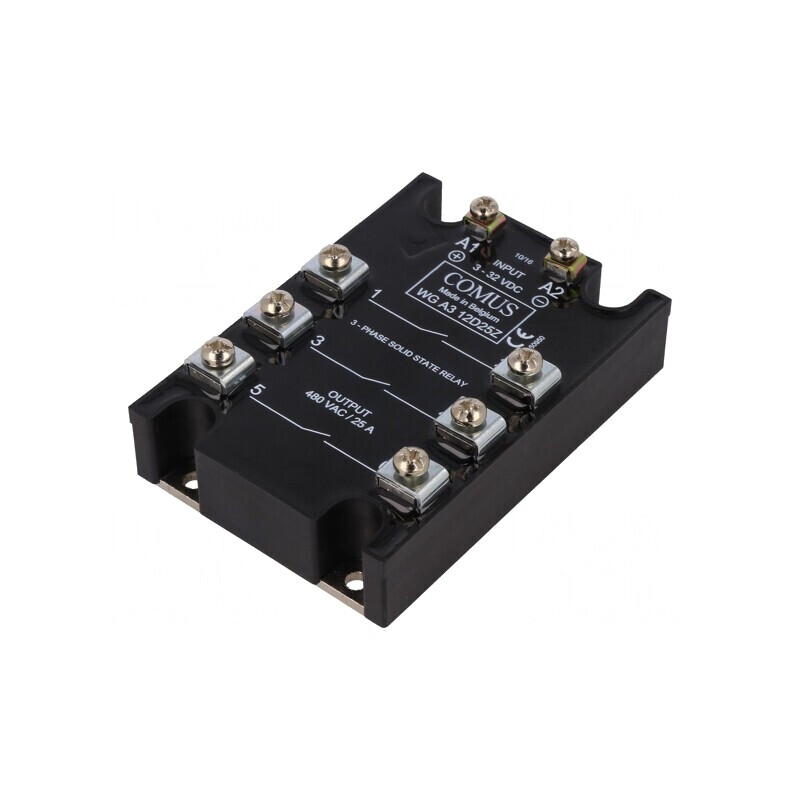 Releu Semiconductor 25A 3-Fazat 24-480VAC | Electronic-mag.ro | Componente Electronice
