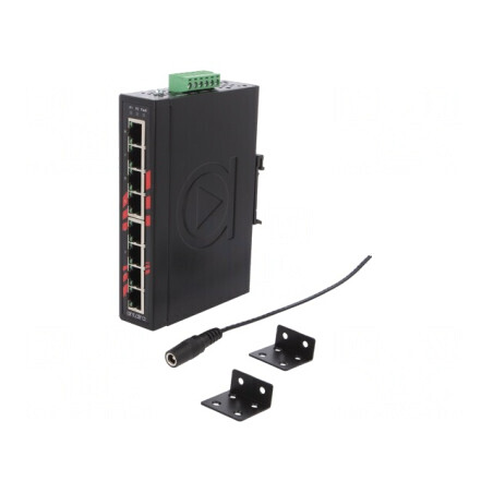 Switch Ethernet neadministrabil 8 Porturi 12-48VDC LNX-800AG | Electronic-mag.ro | Componente Electronice