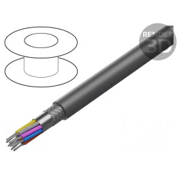 Cablu Flexibil 12x24AWG PVC Gri 30,5m