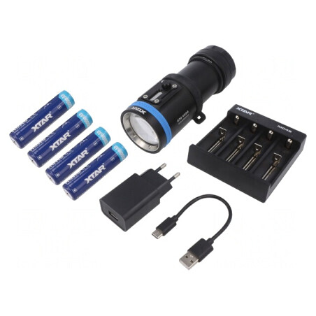 Lanternă Subacvatică LED 4000LM Set Complet | Electronic-mag.ro | Componente Electronice