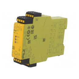 Releu de Siguranță PNOZ e1.1p 24VDC 2IN 5OUT | Electronic-mag.ro | Componente Electronice