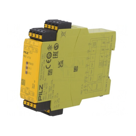 Releu de Siguranță PNOZ e1.1p 24VDC 2IN 5OUT | Electronic-mag.ro | Componente Electronice