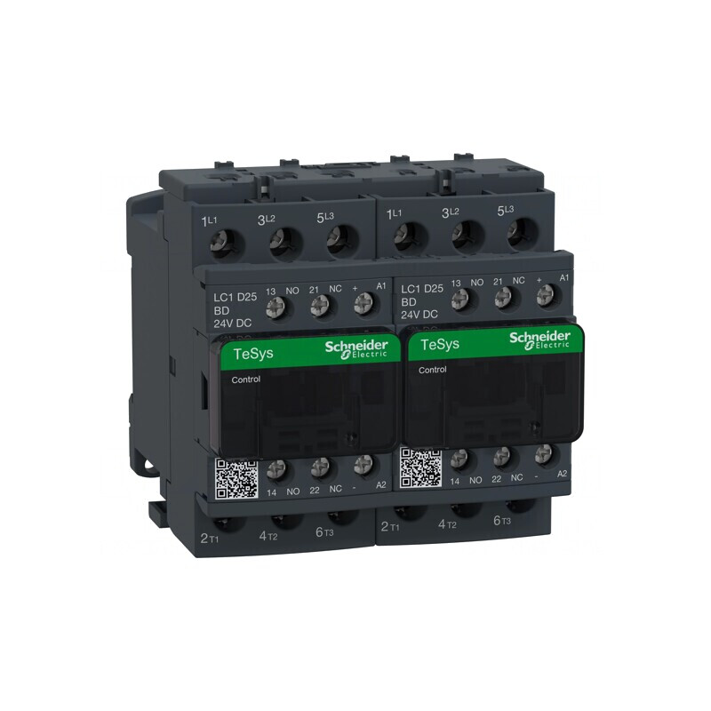 Contactor Reversibil 3 Poli 24VDC 25A TeSys D | Electronic-mag.ro | Componente Electronice