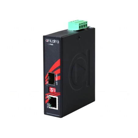 Media Convertor Giga Ethernet/Fibră Optică SFP 12-48VDC | Electronic-mag.ro | Componente Electronice