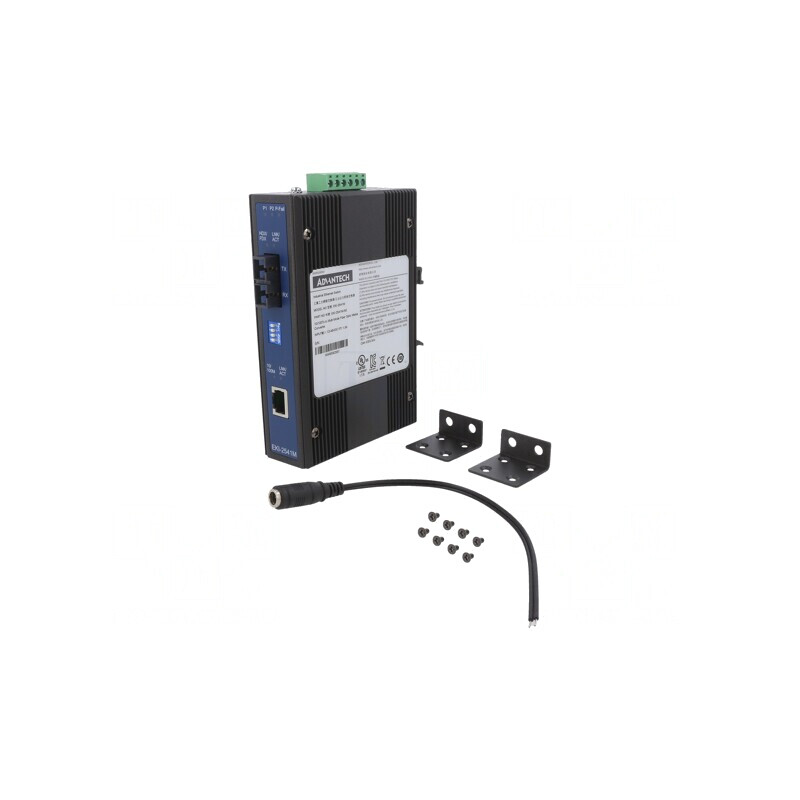 Convertor Media Ethernet/Fibră Optică Multimod 12-48VDC IP30 | Electronic-mag.ro | Componente Electronice