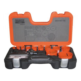 Set carote pentru găurit 13 bucăți în valijoară | Electronic-mag.ro | Componente Electronice