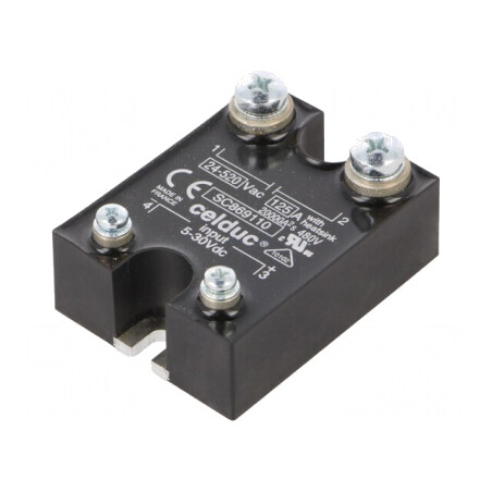 Releu semiconductor 125A 1-fazat 24-520VAC | Electronic-mag.ro | Componente Electronice