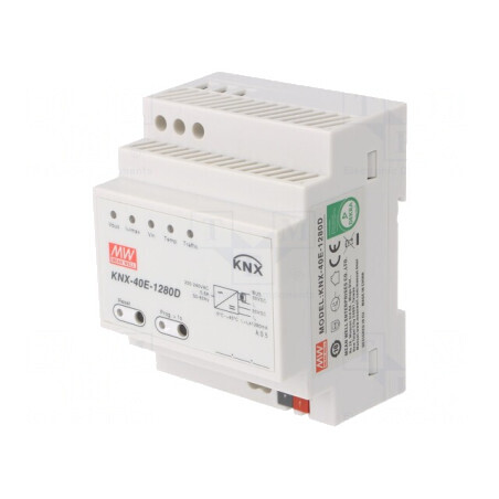 Alimentator KNX/EIB 38,4W 30VDC 1280mA pentru șină DIN | Electronic-mag.ro | Componente Electronice