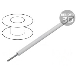 Cablu Electric Siliconat Alb 30,5m 15kV | Electronic-mag.ro | Componente Electronice
