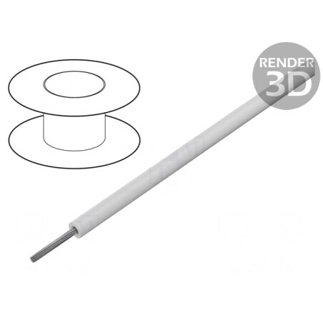 Cablu Electric Siliconat Alb 30,5m 15kV | Electronic-mag.ro | Componente Electronice