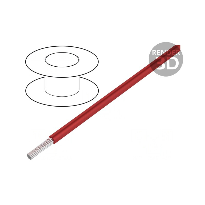 Cablu PTFE 28AWG Roșu 305m 250V | Electronic-mag.ro | Componente Electronice Cablu PTFE 28AWG Roșu 305m 250V | Electronic-mag.ro | Componente Electronice