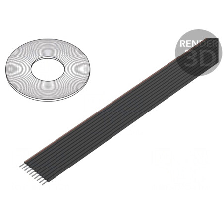 Cablu Bandă Neecranat PVC 1,27mm 10x28AWG 100FT | Electronic-mag.ro | Componente Electronice