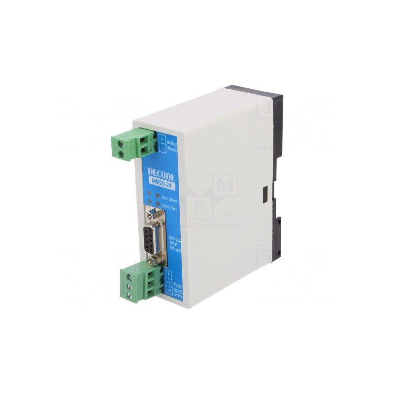 Convertor RS232/RS485/M-BUS pentru șină DIN 10-28VDC | Electronic-mag.ro | Componente Electronice